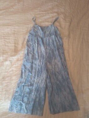 Cat & Jack Light Blue Tie-Dye Wide Leg Jumpsuit